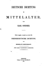 Deutsche Dichtung Im Mittelalter
