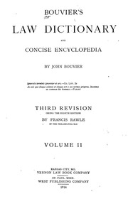 Bouvier's Law Dictionary And Concise Encyclopedia