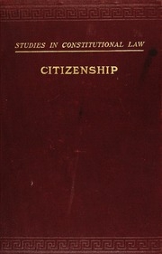A Treatise On American Citizenship