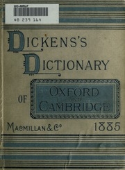 Dickens's Dictionary Of London, 1885 : Seventh Year : An Unconventional Handbook