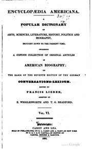 Encyclopaedia Americana : A Popular Dictionary Of Arts, Sciences, Literature, History, Politics And Biography, Brought Down To The Present Time : Including A Copious Collection Of Original Articles In American Biography, On The Basis Of The 7th Ed. Of The