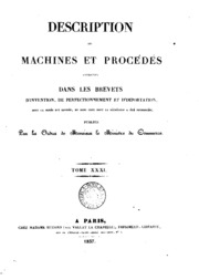Description Des Machines Et Procedes