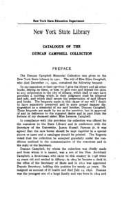 Catalogue Of The Duncan Campbell Collection
