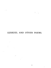 Ezekiel And Other Poems, By B.m.
