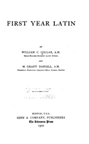 First Year Latin