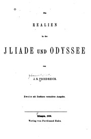 Die Realien In Der Iliade Und Odyssee