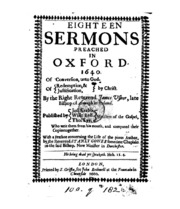 Eighteen Sermons Preached In Oxford 1640