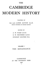 The Cambridge Modern History;