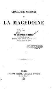 Géographie ancienne de la Macédoine