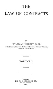 The Law Of Contracts