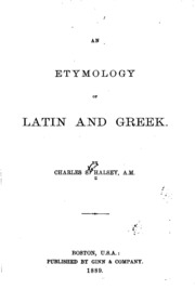An Etymology Of Latin And Greek