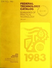 Federal Technology Catalog : Summaries Of Practical Technology
