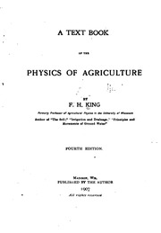 A Text Book Of The Physics Of Agriculture