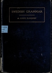 Elementary Swedish Grammar