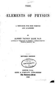 The Elements Of Physics; A Text-book For High Schools And Academies