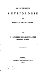 Allgemeine Physiologie Des Koerperlichen Lebens
