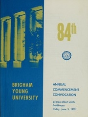 Commencement Exercise Programs, 1959-