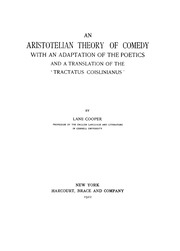 نظرية الكوميديا الأرسطية مع تكييف للشاعرية وترجمة لـ Tractatus Colslinianus.