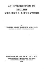 An Introduction To English Medieval Literature
