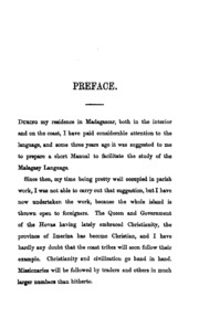 An Introduction To The Language And Literature Of Madagascar: With Hints To Travellers And A New Map