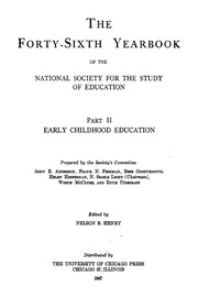 الكتاب السنوي السادس والأربعون للجمعية الوطنية لدراسة التربية الجزء الثاني تعليم الطفولة المبكرة