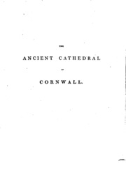 The Ancient Cathedral Of Cornwall Historically Surveyed