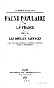 Faune Populaire De La France ..