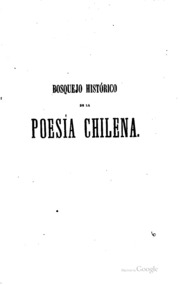 Bosquejo histórico de la poesía chilena