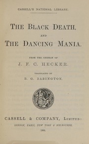The Black Death And The Dancing Mania