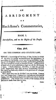 A Summary Of The Constitutional Laws Of England : Being An Abridgement Of Blackstone's Commentaries