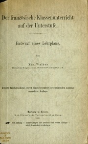 Der französische Klassenunterricht auf der Unterstufe