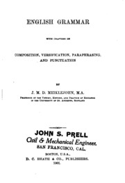 English Grammar: With Chapters On Composition, Versification, Paraphrasing ...