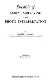 Essentials Of Aerial Surveying And Photo Interpretation