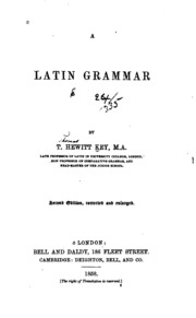 A Latin Grammar