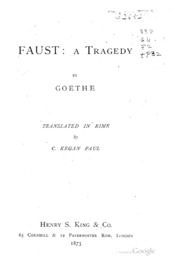 Faust : A Tragedy