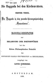 Die Haggada bei den Kirchenvätern