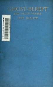 Ghost-bereft : With Other Stories And Studies In Verse