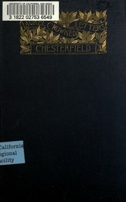 The Best Letters Of Lord Chesterfield;