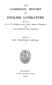 The Cambridge History Of English Literature