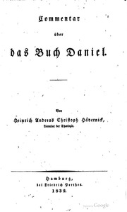 Commentar über das Buch Daniel