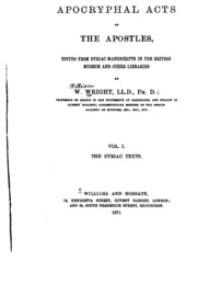 Apocryphal Acts Of The Apostles