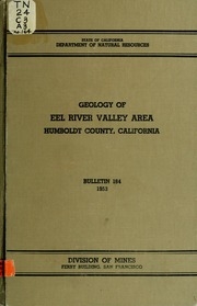 Geology Of Eel River Valley Area, Humboldt County, California