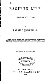 Eastern Life, Present And Past