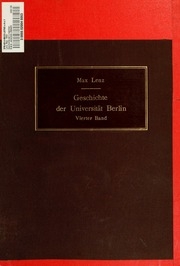 Geschichte der königlichen Friedrich-Wilhelms-Universität zu Berlin