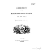 Collections Of The Massachusetts Historical Society