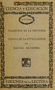 Filosofía de la historia y teoría de la civilización