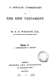 A Popular Commentary On The New Testament