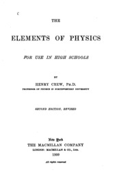 The Elements Of Physics;