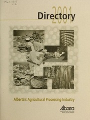 Alberta's Agricultural Processing Industry Directory