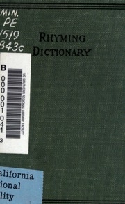 A Compact Rhyming Dictionary